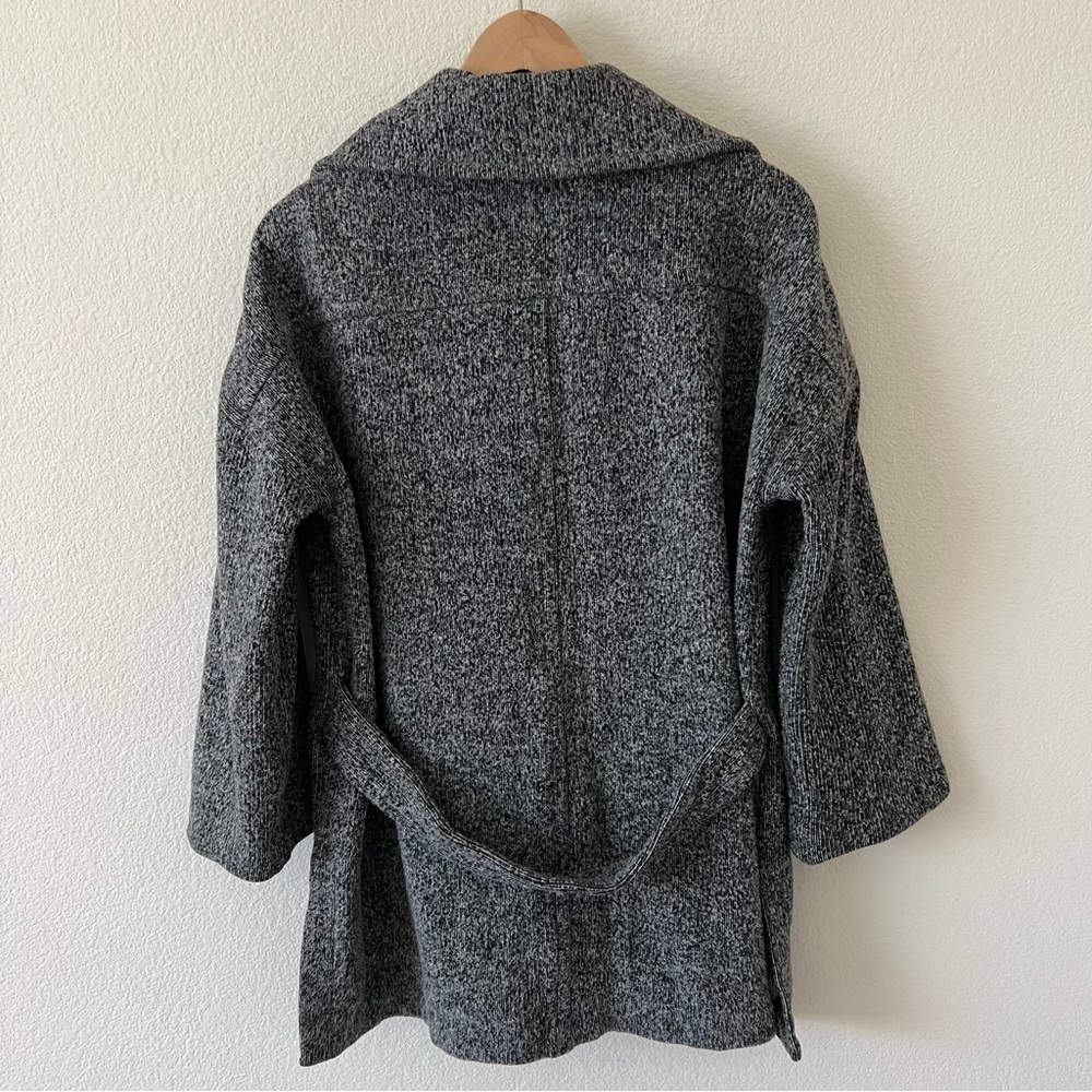 ATM Anthony Thomas Melillo Heathered Gray Oversized Fleece Over Coat Small - Picture 9 of 14